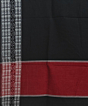 Black Sambalpuri Handwoven Single Ikat Cotton Dupatta SFCDUP2185