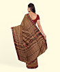 Beige Sambalpuri Handwoven Single Ikat Cotton Saree SFCSAR2247