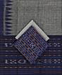 Blue Gray Sambalpuri Handwoven Double Ikat Suit SFCSUT2311