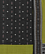 Black Green Sambalpuri Handwoven Double Ikat Suit SFCSUT2312