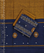 Blue Sambalpuri Handwoven Double Ikat Suit SFCSUT2316
