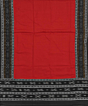 Black Red Sambalpuri Handwoven Double Ikat Suit SFCSUT2317