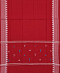 Red Sambalpuri Handwoven Double Ikat Suit SFCSUT2325