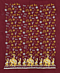 Maroon Yellow Sambalpuri Handwoven Double Ikat Suit SFCSUT2328