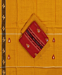 Red Yellow Sambalpuri Handwoven Double Ikat Suit SFCSUT2334