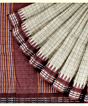 Beige Sambalpuri Handwoven Vidarbha Border Tussar Silk Saree SFTSAR2338