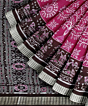 Pink Coffee Sambalpuri Handwoven Ikat Silk Saree SFSSAR2345
