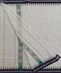 White Blue Sambalpuri Handwoven Cotton Gamuchha SFCGAM2392