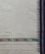 White Blue Sambalpuri Handwoven Cotton Gamuchha SFCGAM2392