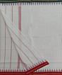 White Sambalpuri Handwoven Cotton Gamuchha SFCGAM2394
