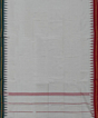 White Sambalpuri Handwoven Cotton Gamuchha SFCGAM2394