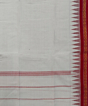White Sambalpuri Handwoven Cotton Gamuchha SFCGAM2394