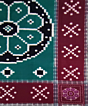 Green Maroon Sambalpuri Handwoven Cotton Double Bed Sheet SFCBED0320