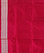 Sky Blue Red Handwoven Bomkei Silk Saree SFSSAR0333