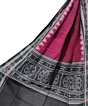 Purple Black Sambalpuri Handwoven Single Ikat Cotton Dupatta SFCDUP0449