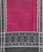 Purple Black Sambalpuri Handwoven Single Ikat Cotton Dupatta SFCDUP0449