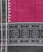 Purple Black Sambalpuri Handwoven Single Ikat Cotton Dupatta SFCDUP0449