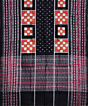 Black Orange Sambalpuri Handwoven Single Ikat Cotton Dupatta SFCDUP0081