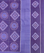 Purple Sambalpuri Handwoven Cotton Double Bed Sheet SFCBED0969
