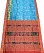Denim khandua silk saree