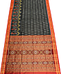 Black khandua silk saree