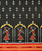 Black khandua silk saree