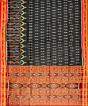 Black khandua silk saree