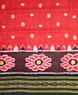 Bright Red Khandua Silk Saree