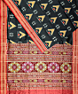 Black khandua silk saree