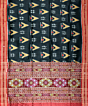 Black khandua silk saree