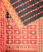Black khandua silk saree