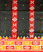 Black khandua silk saree