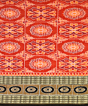 Burnt Orange sambalpuri cotton Saree