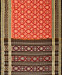 Burnt Orange sambalpuri cotton Saree