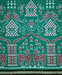 Dark Green Nuapatna cotton saree