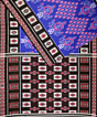 Dark blue Nuapatna cotton saree