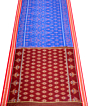 Dark blue Nuapatna cotton saree