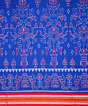 Dark blue Nuapatna cotton saree