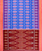 Dark blue Nuapatna cotton saree
