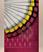 Cotton 2/100 single ikkat saree