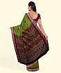 Olive Maroon Bomkai Handwoven Cotton Saree SFCSAR1981