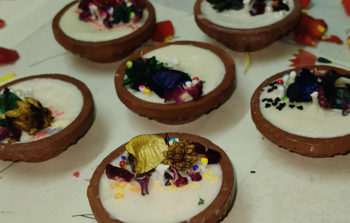 Organic Soya Wax Strong Scented Diya Candles | Set of 6