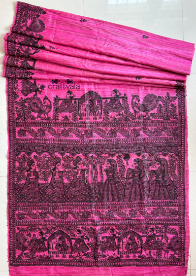 Craftvala Madhubani Painting Saree