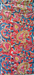 Kalamkari Hand Block Print Cotton Cambric Fabric Multicolor 1 Meter (KBPF56)