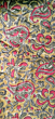 Kalamkari Hand Block Print Cotton Cambric Fabric Multicolor 1 Meter (KBPF92)