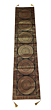 Premium Banarasi Brocade Silk Table Runner -Ethnic Mandala Design  16 x 72 inches - 6 Ft Long, Black