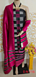 Dupion Silk Black Dress Material with Pink Dupatta