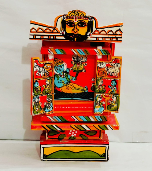 HAND CRAFTED AND PAINTED WOODEN -KAVAD