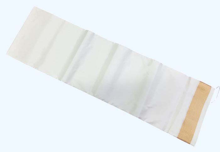 Salem Silk Cream Colour Dhothi with pure Golden zari border
