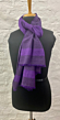 Textured silk wool stole